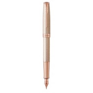 Ручка перова Parker SONNET 17 Cisele Silver PGT FP F 88 111 з срібла з рожевою позолотою