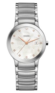 Годинники наручні жіночі RADO CENTRIX DIAMONDS 01.111.0928.3.091/R30928913 кварцові, циферблат з діамантами