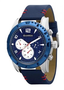 Чоловічі наручні годинники Guardo P11259 SBlBl