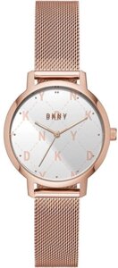 Годинники наручні жіночі DKNY NY2817 кварцові, "міланський" браслет, колір рожевого золота, США