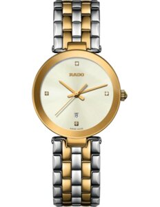 Годинник наручний жіночий RADO FLORENCE DIAMONDS 01.111.3872.2.072 / R48872723, кварцовий, 4 діаманти 0.008 карат