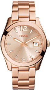Годинники наручні жіночі FOSSIL ES3587 кварцові, на браслеті, колір рожевого золота, США, УЦІНКА