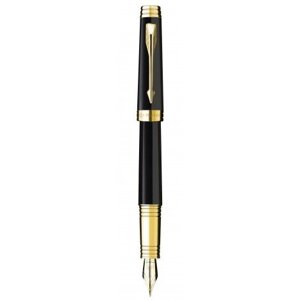 Ручка перова Parker Premier Black Lacquer GT FP 89 712 з золотим пером