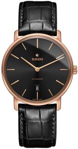 Годинники наручні чоловічі RADO DIAMASTER THINLINE AUTOMATIC 01.766.6068.3.416/R14068166 з автопідзаводом