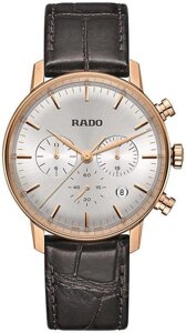 Годинник-хронографія наручні чоловічі RADO COUPOLE CLASSIC CHRONOGRAPH 01.289.3911.2.112/R22911125 кварцові