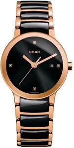 Годинники наручні жіночі RADO CENTRIX DIAMONDS 01.111.0555.3.071/R30555712 кварцові, з діамантами