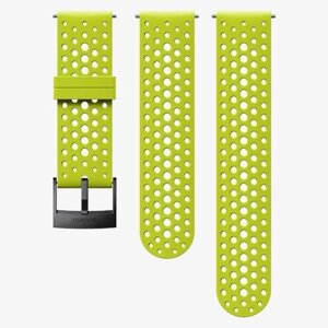 Силіконовий ремінець для смарт-годин SUUNTO 24 ATH1 SILICONE STRAP LIME/BLACK, розмір S+M ЛАЙМ/ЧОРНИЙ