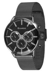 Чоловічі наручні годинники Guardo 012670-3 (m. BB)