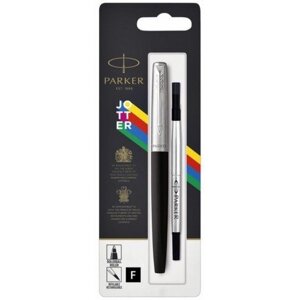 Ручка-ролер Parker JOTTER 17 Standart Black CT RB блістер 15 626 з чорного пластику