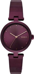 Годинники наручні жіночі DKNY NY2754 кварцові, на браслеті, з фіанітами, фіолетові, США
