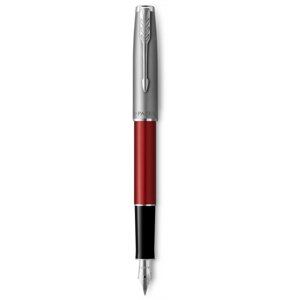 Ручка перова Parker SONNET 17 Essentials Metal & Red Lacquer CT FP F 83 611
