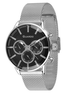 Чоловічі наручні годинники Guardo 012670-2 (m. SB)