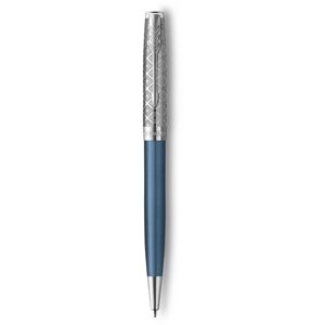 Ручка кулькова Parker SONNET 17 Metal & Blue Lacquer CT BP 68 432
