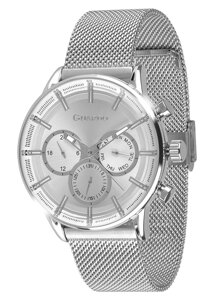 Чоловічі наручні годинники Guardo 012670-1 (m. SS)