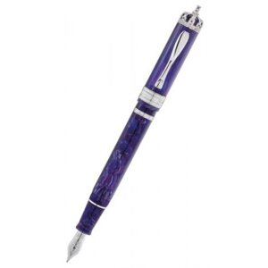 Ручка пір'яна Visconti 65361PDA55F 60th AN. RY JUBILEE ROYAL PURPLE WHITE F