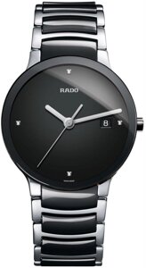 Годинники наручні чоловічі RADO CENTRIX DIAMONDS 01.115.0934.3.071/R30934712, кварц, сталь - кераміка, 4