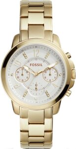 Годинники наручні жіночі FOSSIL ES4037 кварцові, на браслеті, колір жовтого золота, США