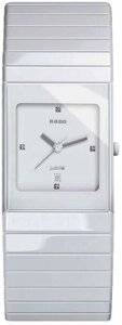 Годинники наручні жіночі RADO CERAMICA 152.0711.3.070/R21711702 кварцові, квадратний корпус, кераміка