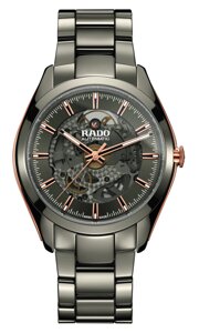 Часы наручные мужские RADO HYPERCHROME AUTOMATIC OPEN HEART 01.734.0021.3.010/R32021102, керамический браслет