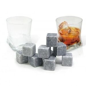 Набор для виски "Дуэт" Vin Bouquet FIK 072 SET: два стакана, охлаждающие камни (9 шт.)