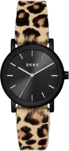 Годинники наручні жіночі DKNY NY2846 кварцові, леопардовий ремінець, США