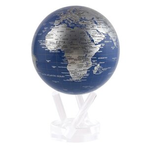 Гіро-глобус Solar Globe "Політична карта" 11,4 см сріблястий (MG-45-BSE)