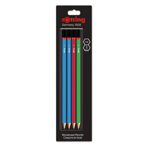 Олівець графітовий Rotring WCP Core Assorted Colours HB блістер 4шт R2094216