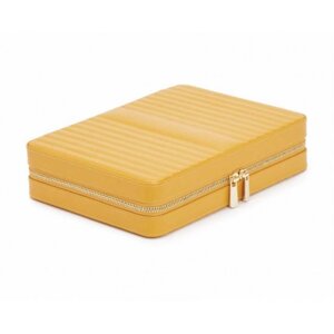 766193 Maria Large Zip Jewelry Case - Mustard WOLF