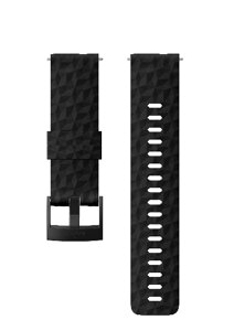 Силіконовий ремінець для смарт-годин 24 EXP1 SILICONE STRAP BLACK/BLACK РОЗМІР M ЧОРНИЙ