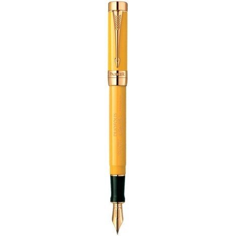 Пір'яна ручка Parker DUOFOLD Mandarin Yellow GT FP 97 710M від компанії "Cronos" поза часом - фото 1