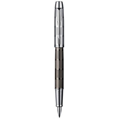 Пір'яна ручка Parker IM Premium Custom Chiselled FP 20 412B від компанії "Cronos" поза часом - фото 1