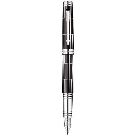 Пір'яна ручка Parker PREMIER Luxury Black PT FP F 89 912B від компанії "Cronos" поза часом - фото 1