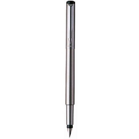 Пір'яна ручка Parker Vector Stainless Steel FP 03 212 від компанії "Cronos" поза часом - фото 1