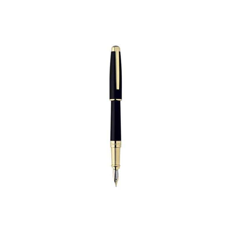 Пір'яна ручка ST Dupont Olympio L Black Ch. Lacquer GP FP Du480574m від компанії "Cronos" поза часом - фото 1