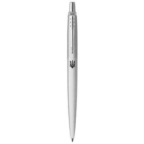 Ручка кулькова Parker JOTTER 17 SS CT BP Тризуб 16 132_TR з нержавіючої сталі від компанії "Cronos" поза часом - фото 1