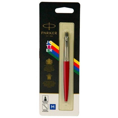 Ручка кулькова Parker JOTTER 17 Standart Red CT BP блістер 15 736 з пластику, оздоблення хромом від компанії "Cronos" поза часом - фото 1