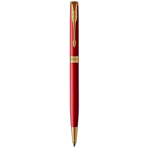 Ручка кулькова Parker SONNET 17 Slim Intense Red GT BP 86 231 тонка, червона з позолотою від компанії "Cronos" поза часом - фото 1