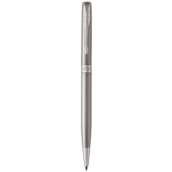 Ручка кулькова Parker SONNET 17 Slim Stainless Steel CT BP 84 231 тонка сталева, оздоблення хромом від компанії "Cronos" поза часом - фото 1