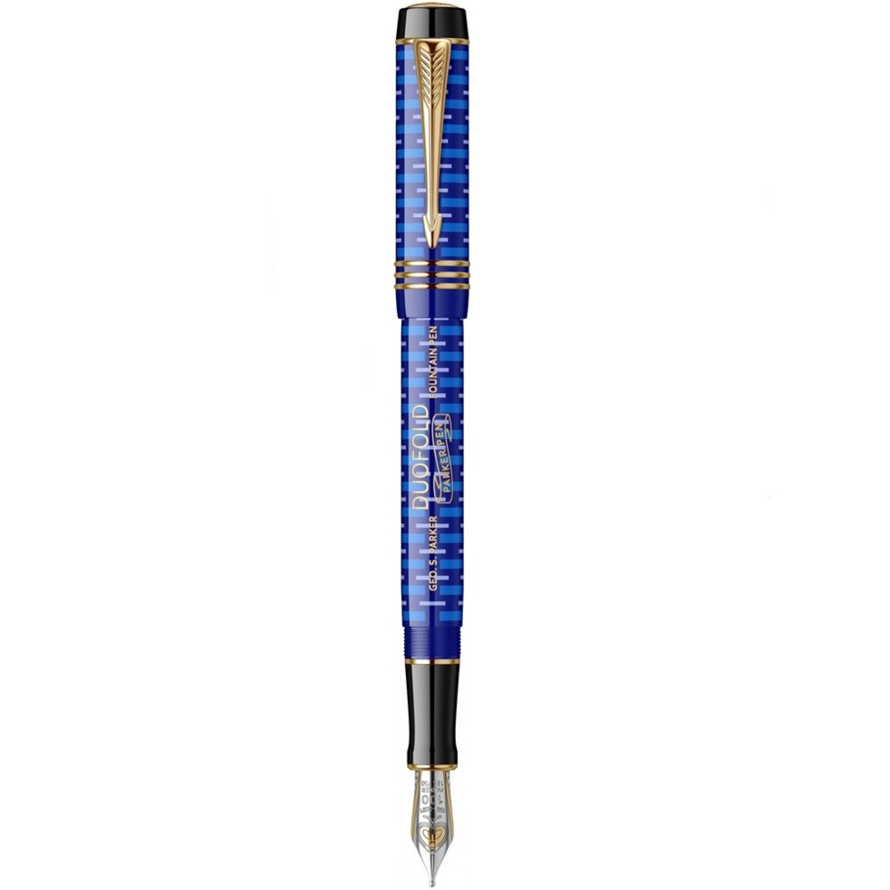 Ручка перова Parker DUOFOLD 100 LE Blue FP18-З F (Lim. Ed 100) 98 501 від компанії "Cronos" поза часом - фото 1