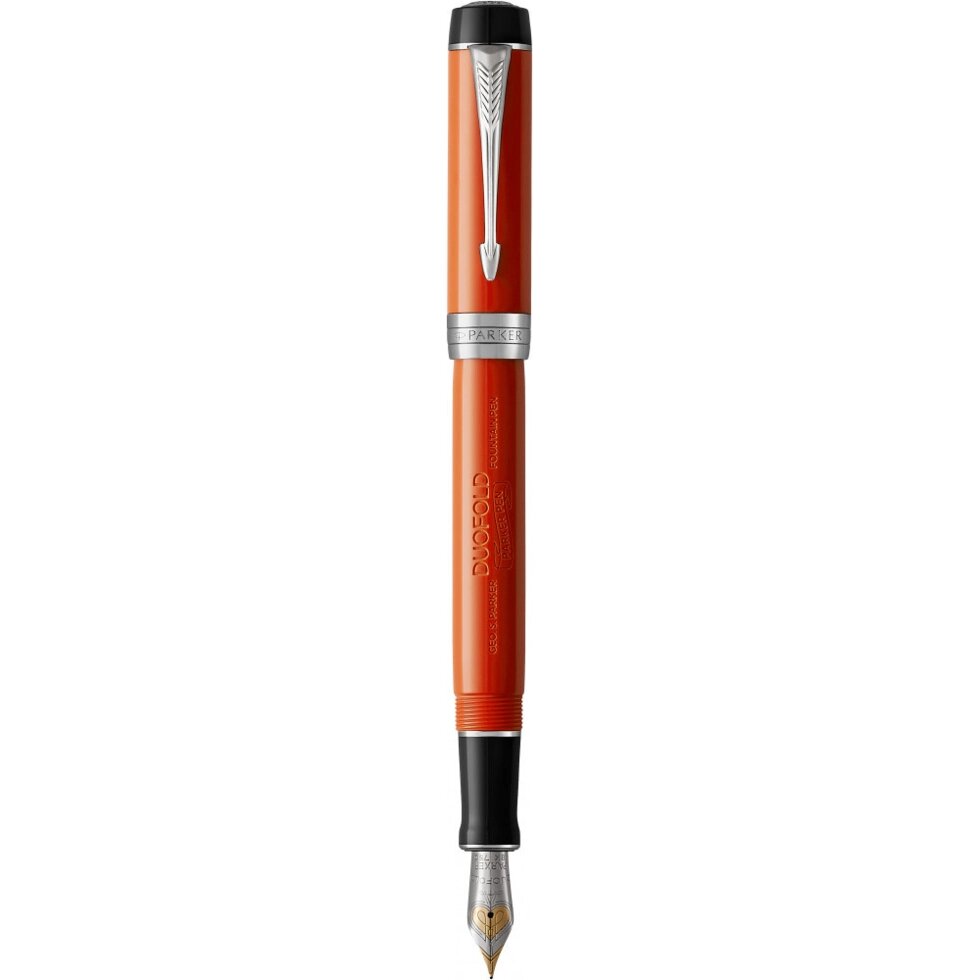 Ручка перова Parker DUOFOLD Classic Big Red PT FP18-C F 92 301 від компанії "Cronos" поза часом - фото 1