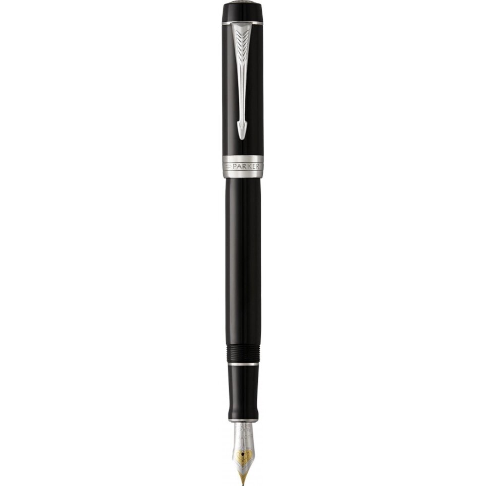 Ручка перова Parker DUOFOLD Classic Black СТ FP18-C F 92 101 від компанії "Cronos" поза часом - фото 1