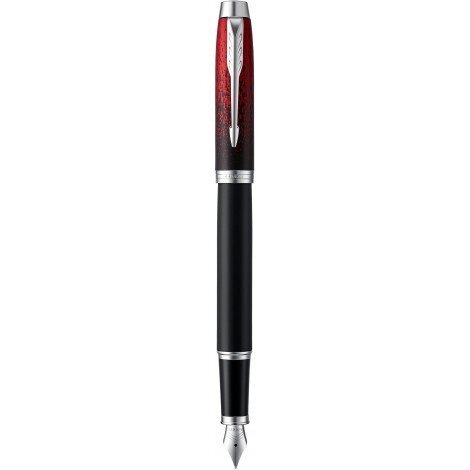 Ручка перова Parker IM 17 SE Red Ignite CT FP F 23 111 з латуні зі сталевим пером від компанії "Cronos" поза часом - фото 1