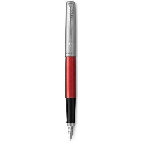 Ручка перова Parker JOTTER 17 Kensington Red CT FP M 16 412 з нержавіючої сталі, оздоблення хромом від компанії "Cronos" поза часом - фото 1