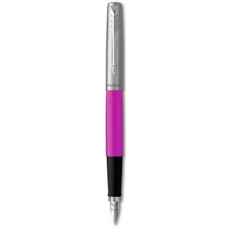 Ручка перова Parker JOTTER 17 Plastic Pink CT FP F 15 511 із сталі і пластика від компанії "Cronos" поза часом - фото 1