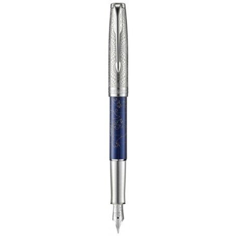 Ручка перова Parker SONNET 17 SE Atlas Blue Silver PT 88 311 від компанії "Cronos" поза часом - фото 1