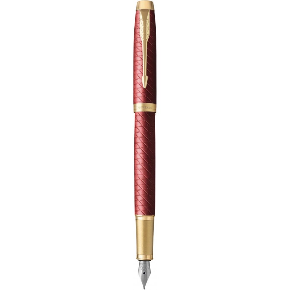 Ручка пір'яна Parker IM 17 Premium Red GT FP F 24 811 від компанії "Cronos" поза часом - фото 1