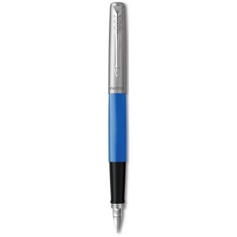 Ручка пір'яна Parker JOTTER 17 Plastic Blue CT FP F 15 111 із сталі і пластика від компанії "Cronos" поза часом - фото 1