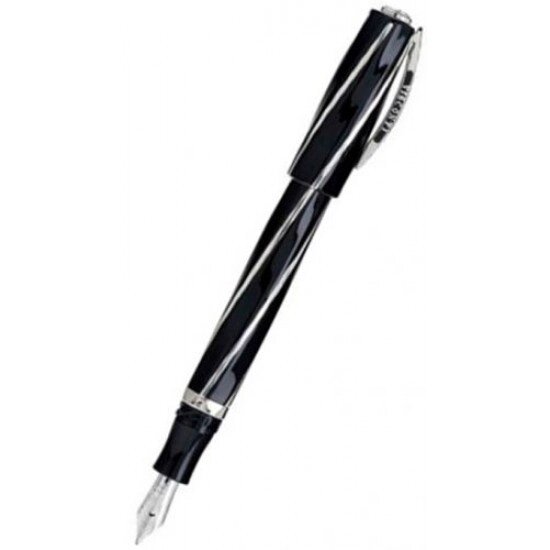 Ручка пір'яна Visconti 23302PDA55EF Divina Black Over FP 23 KT EF від компанії "Cronos" поза часом - фото 1