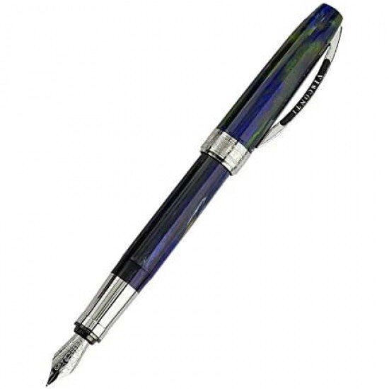 Ручка пір'яна Visconti 48243A10FP Rembrandt Purple Steel FP від компанії "Cronos" поза часом - фото 1
