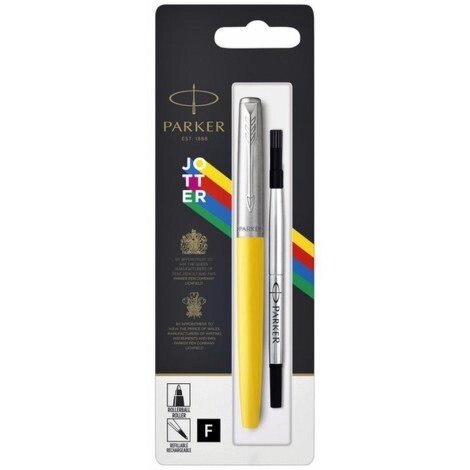 Ручка-ролер Parker JOTTER 17 Plastic Yellow CT RB блістер 15 326 із жовтого пластику від компанії "Cronos" поза часом - фото 1